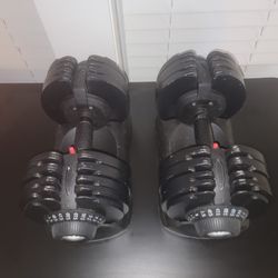 Adjustable Dumbbell Set 72 lbs Each Made By Ativa Fit