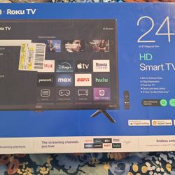 New 24in Roku HD Smart Tv