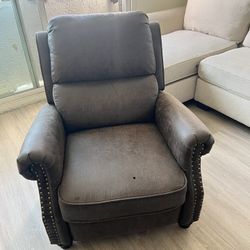 Leather recliner 