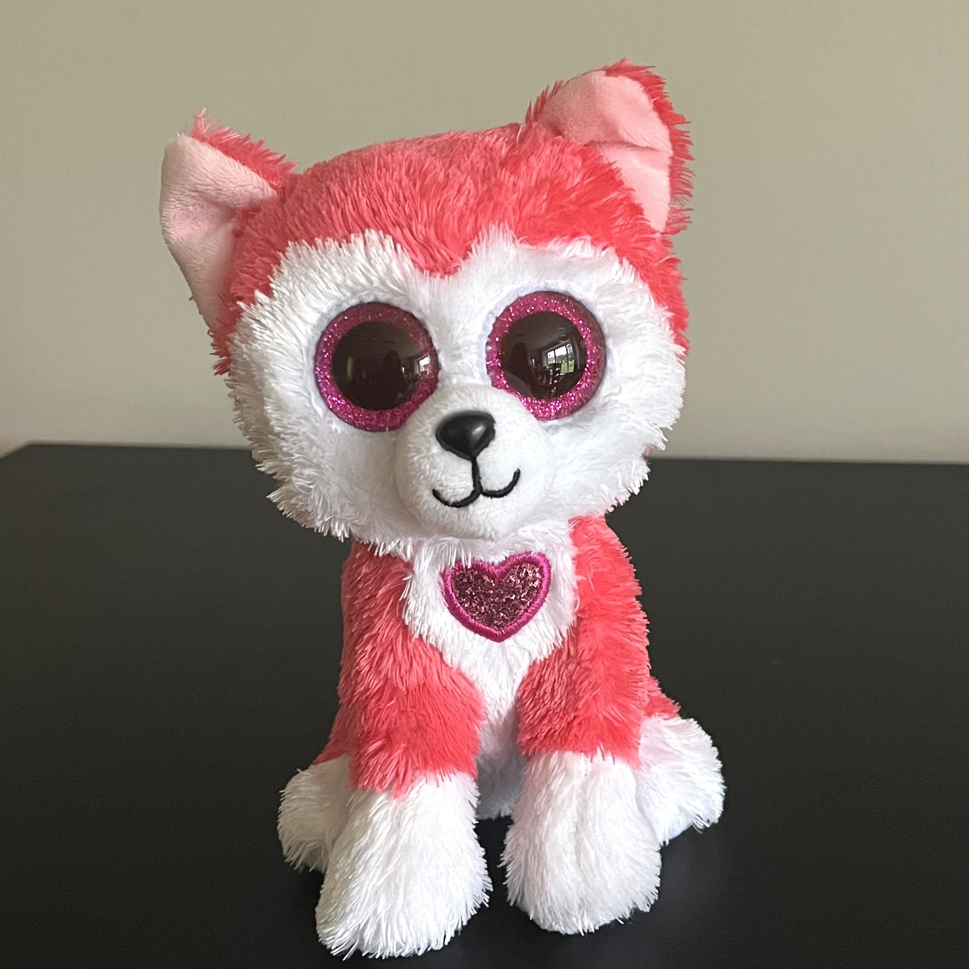Ty Beanie Boos Aphrodite Husky Dog TySilk Plush Stuffed Animal 6 Inch
