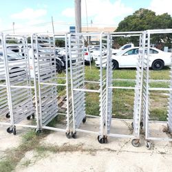 6 x Bakery Bread Oven Proofer Rolling Racks - for Bread - Aluminum