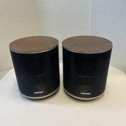 Vintage Panasonic SB-84 Barrel Round Speakers  System 8 Ohm - Set 2 TESTED Read