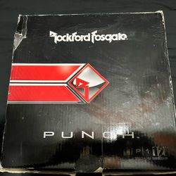 Brand new 12” Rockfordfosqate Punch Subwoofer w/ Box And Two 6.5”