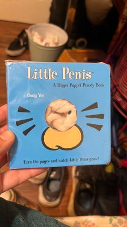 Little penis finger puppet book gag gift