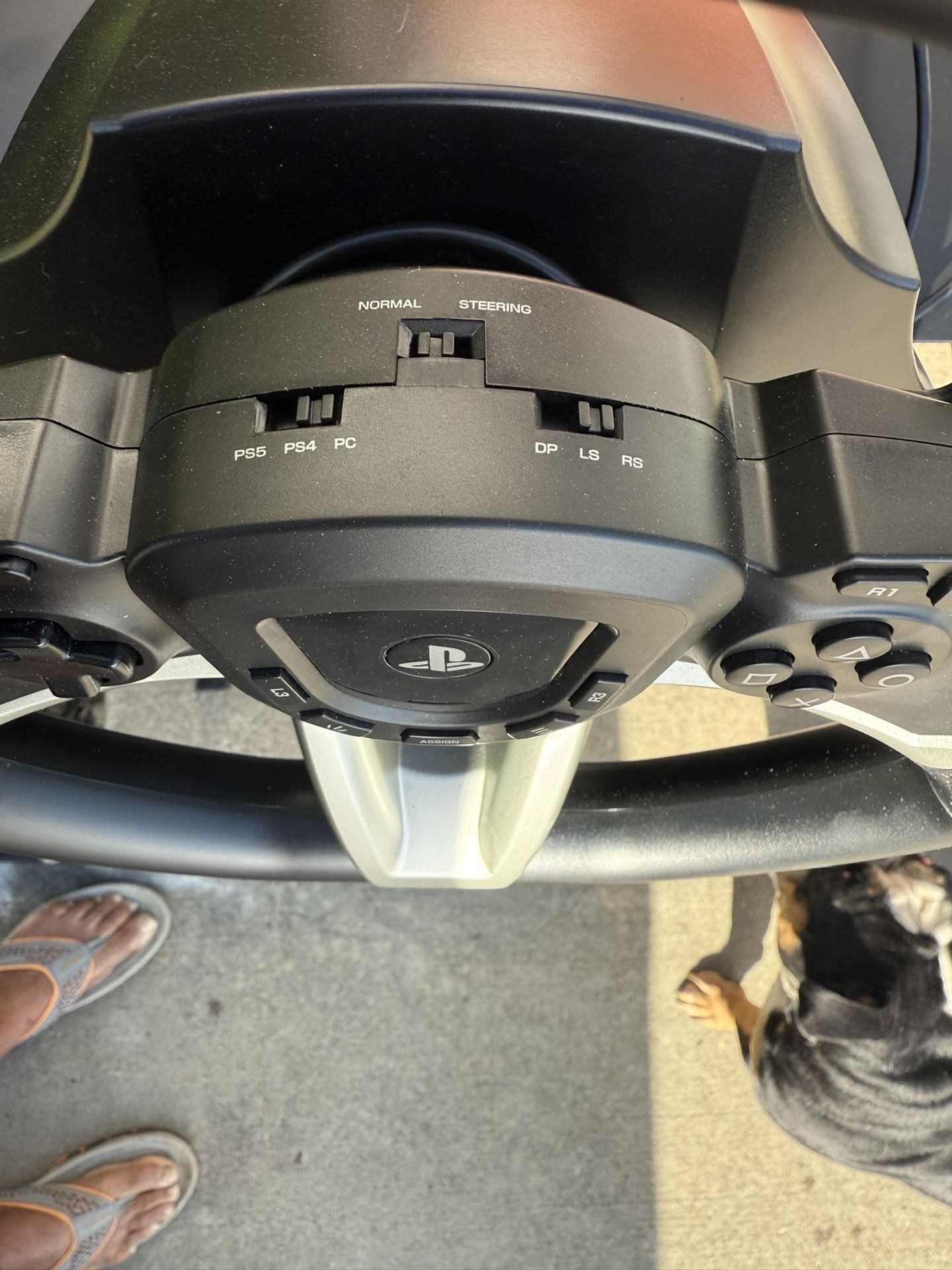Ps4/Ps5 Steering Wheel With Vevor Steel Stand.