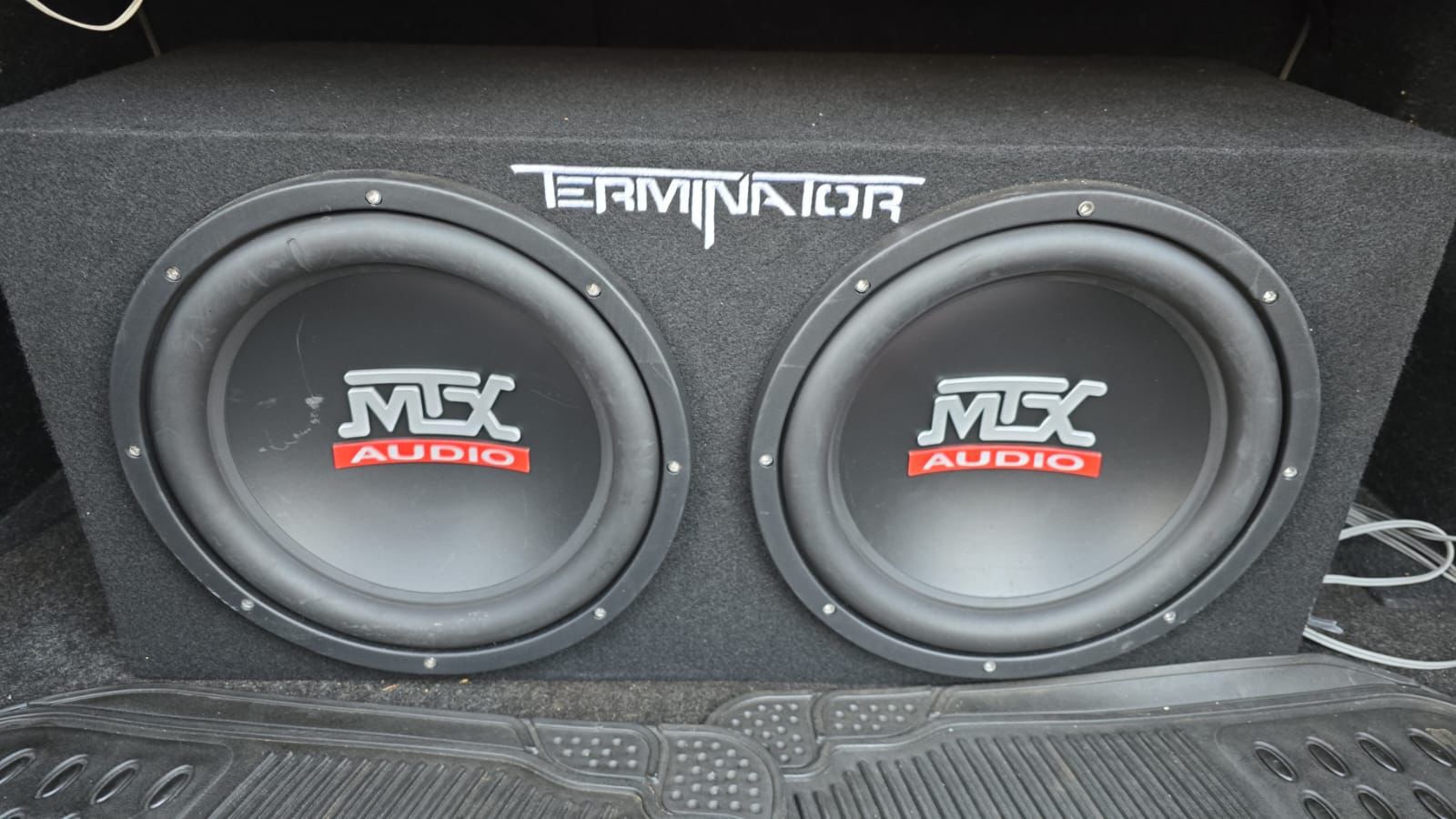Terminator Series Ported Dual 12" Subwoofer Enclosure w/ Included Amplifier