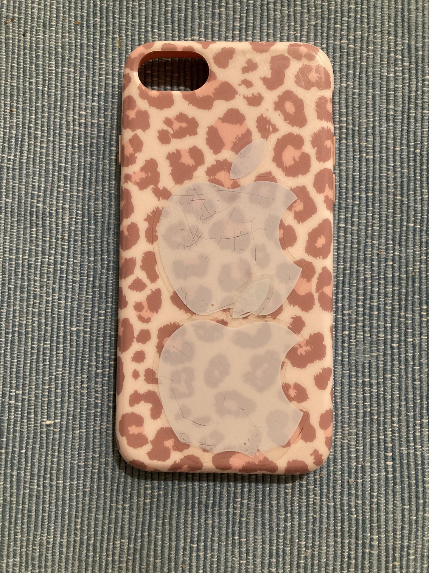 iPhone SE 2nd / 3rd Generation Case - back has two Apple stickers on it