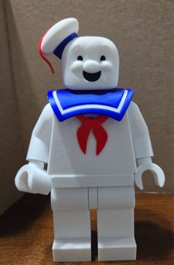8” Stay Puft Marshmallow Man LEGO-Style Figure