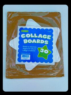 Collage boards-54-new-flowers, hearts, stars, circles-craft, hobby art