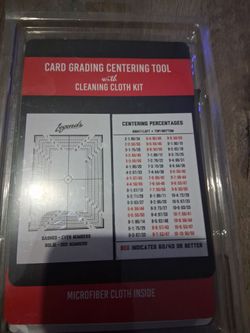 Card grading centering tool