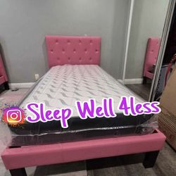 NEW  TWIN BED FRAME AND MATTRESS