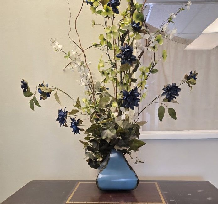 Artificial Flower Arrangement With Vase