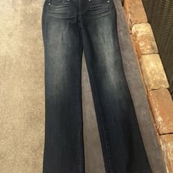 Brand New With Tags, Nine West Rosemary Low Rise Blinged Up Denim Jeans, Please Look At Pics
