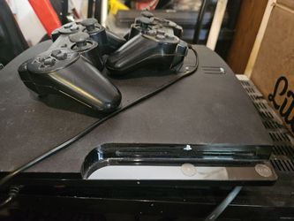Sony PlayStation 3 PS3 Slim Bundle - 2 Controllers & Cords