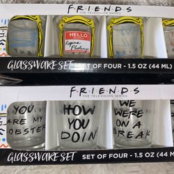 Friends Tv Show Shot Glasses