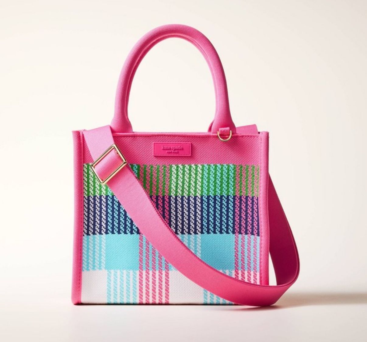 Plaid Knit Crossbody Bag - Kate Spade New York X Target Red/Pink/Green/Blue