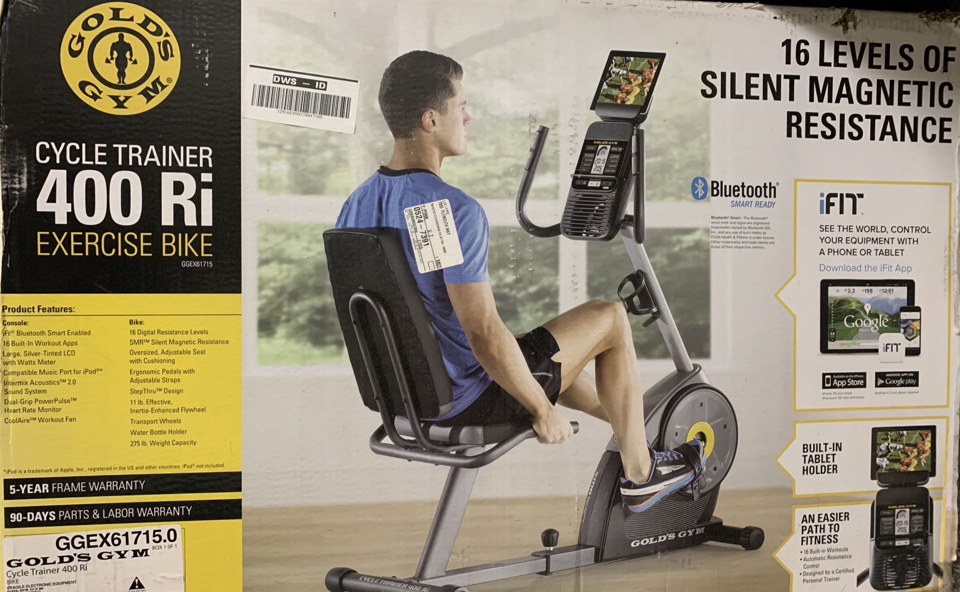 Gold’s Gym Cycle Trainer 400 Ri Exercise Bike