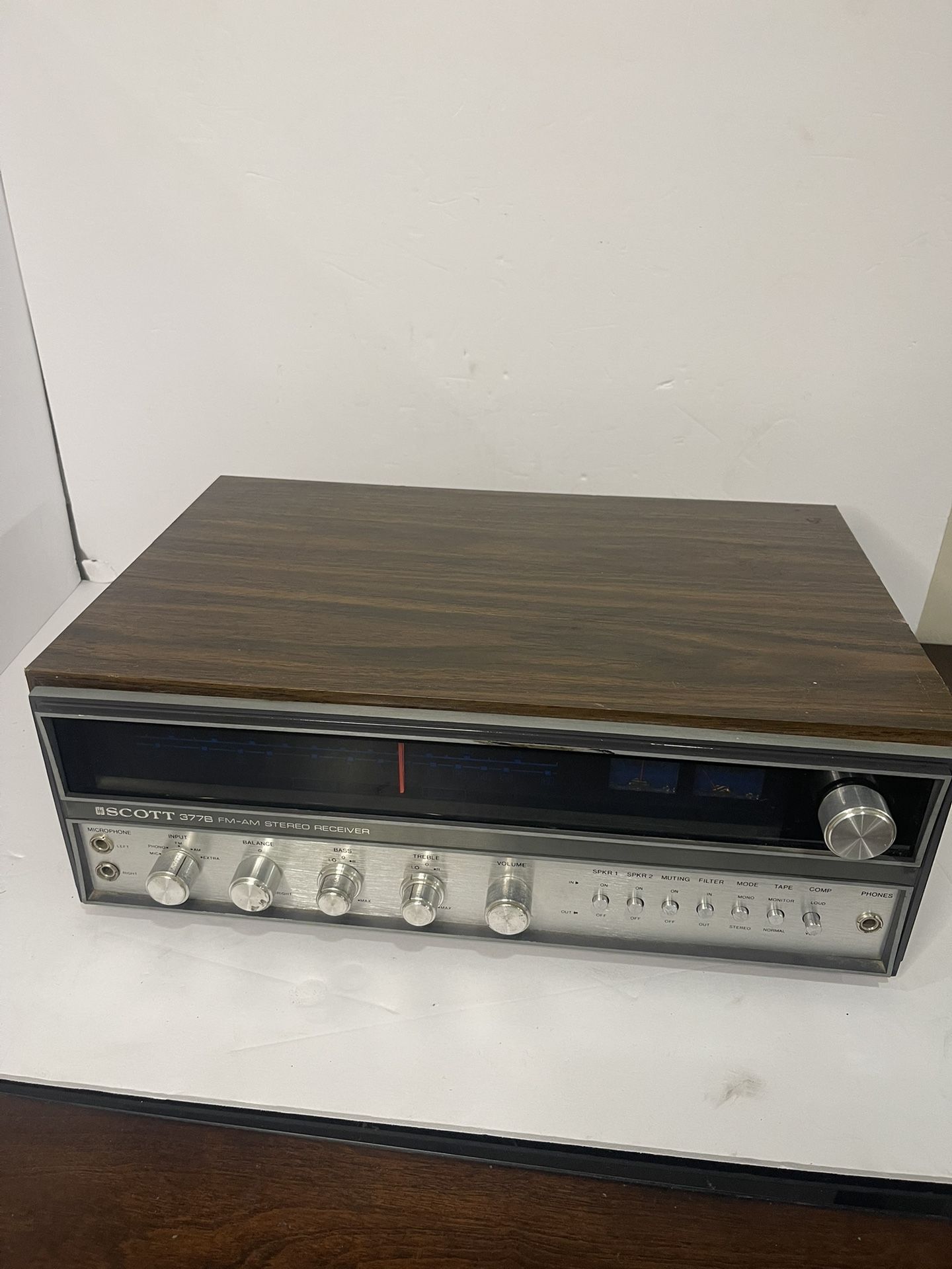 RARE VINTAGE SCOTT AM-FM STEREO RECEIVER R 377-B Works Read
