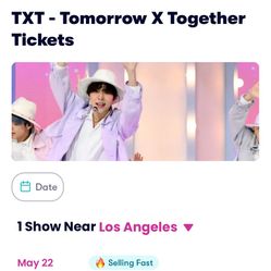 TXT -Tomorrow X Together Tickets 
