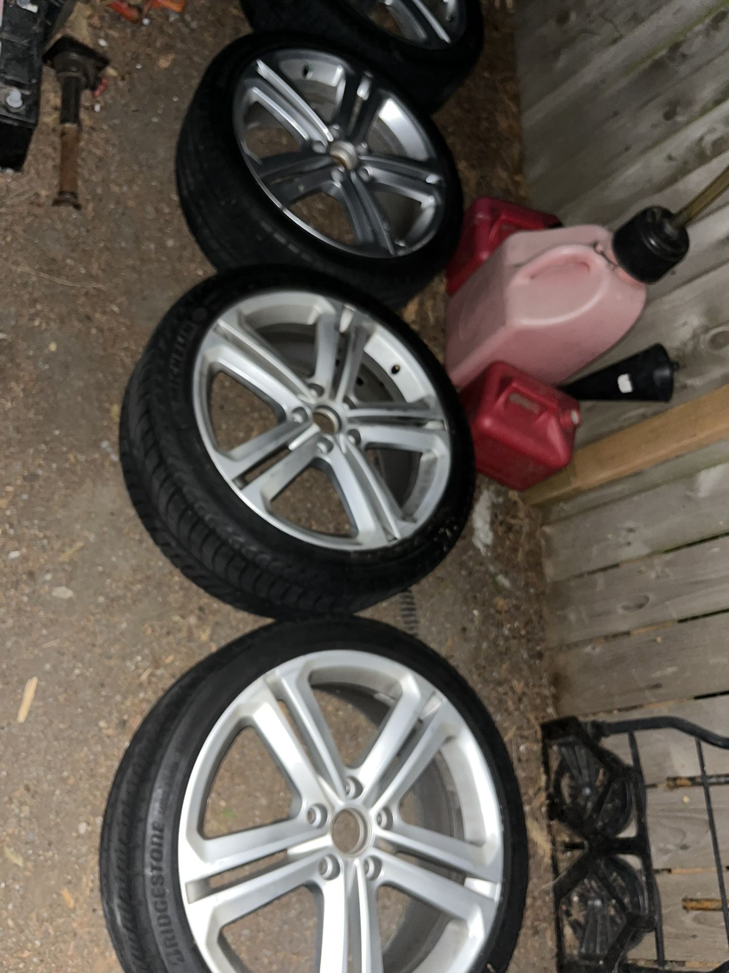 four nice 18 inch rims 200 or trade for e bike ..
