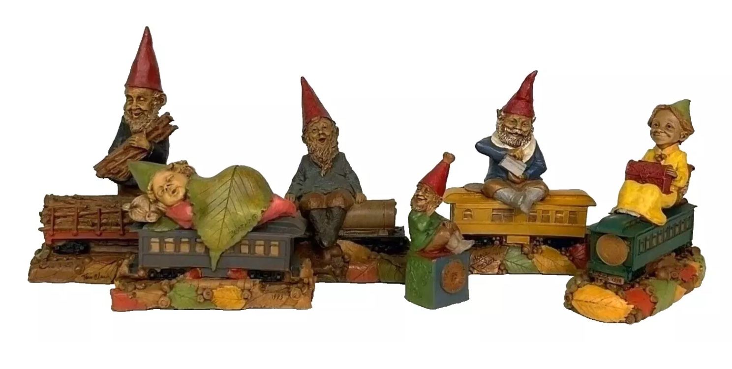 Lot Of (x6) Tom Clark Gnomes - Train Cairn Studio Series