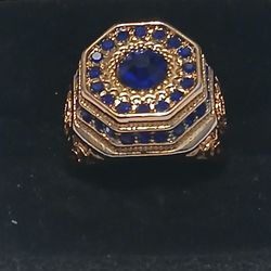 Men's Blue Gemstone Ring