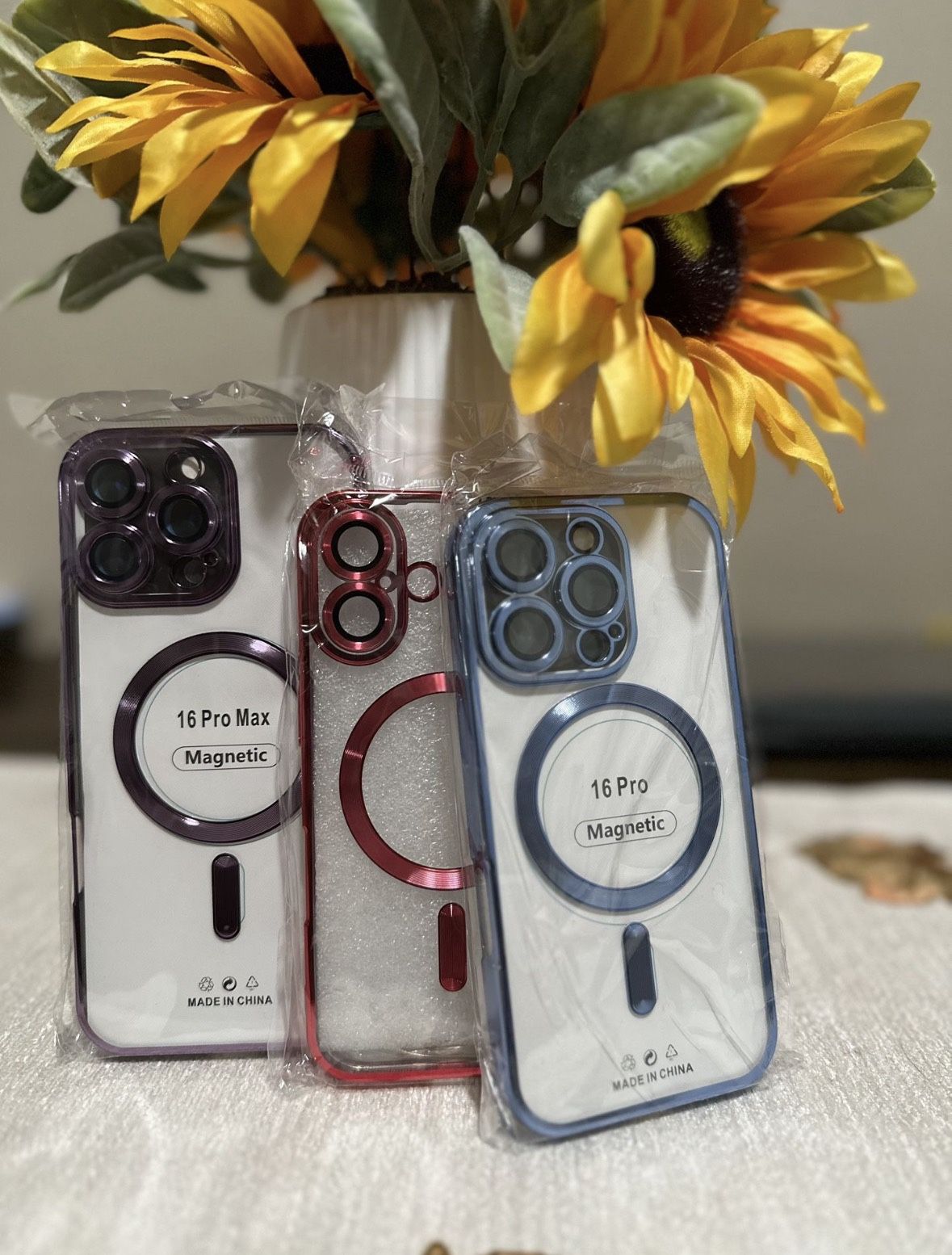 ❗️❗️New 📱Iphone 16, 16 Plus, 16 Pro, 16 Pro Max Clear Electroplated Cases With Camera Lens Protection ❗️❗️