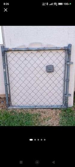 Sears 36 x 36 in. Chain link gate / 3 x 3 pies / ft. Puerta metal/ Fence