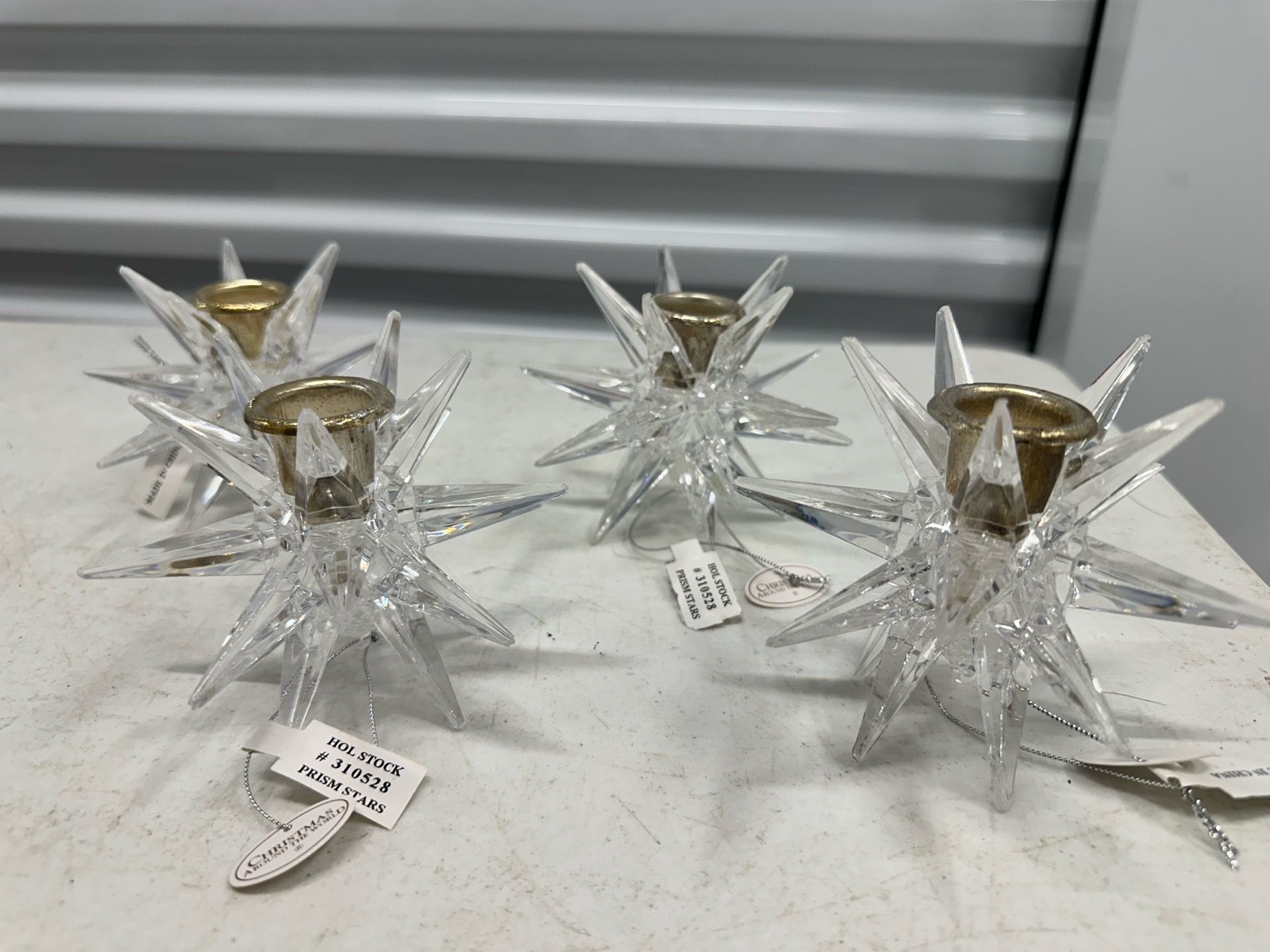 Star Candle holder/ Ornaments X4