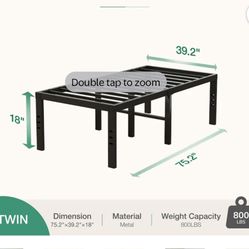 twin bed frames 18inch height FREE