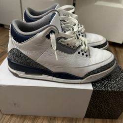 Air Jordan 3 White/Midnight Navy