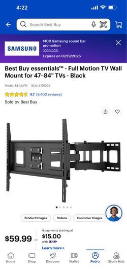 TV Wall Mount for 47-84" TVs