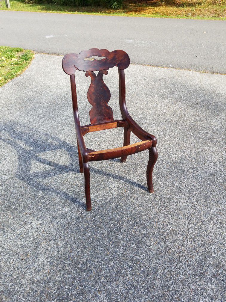 Antique Restoration Project Chair 100 Years Old