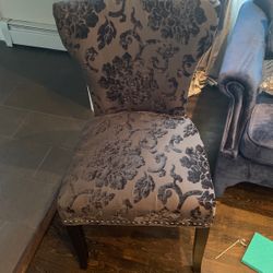 Dark Blue Accent Chair