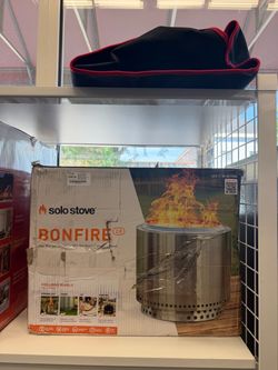 Solo Stove Bonfire smokeless Fire Pit bundle with stand, Lid, shelter & Ash Pan - 19.5” Wode, 34Ibs
