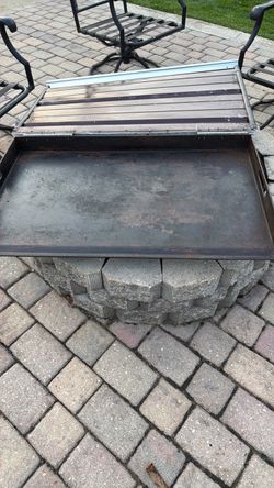 Comal de plancha de 36 pulgadas con tapadera
