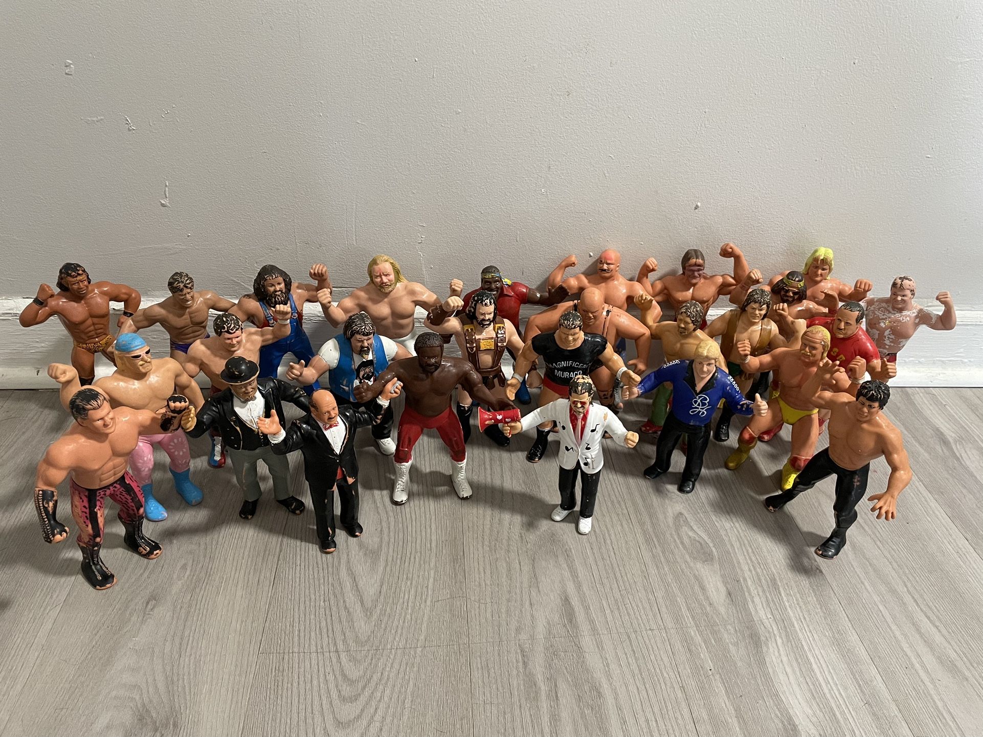 1980’s Titan Sports LJN Wrestlers Lot Of 27 Figures 