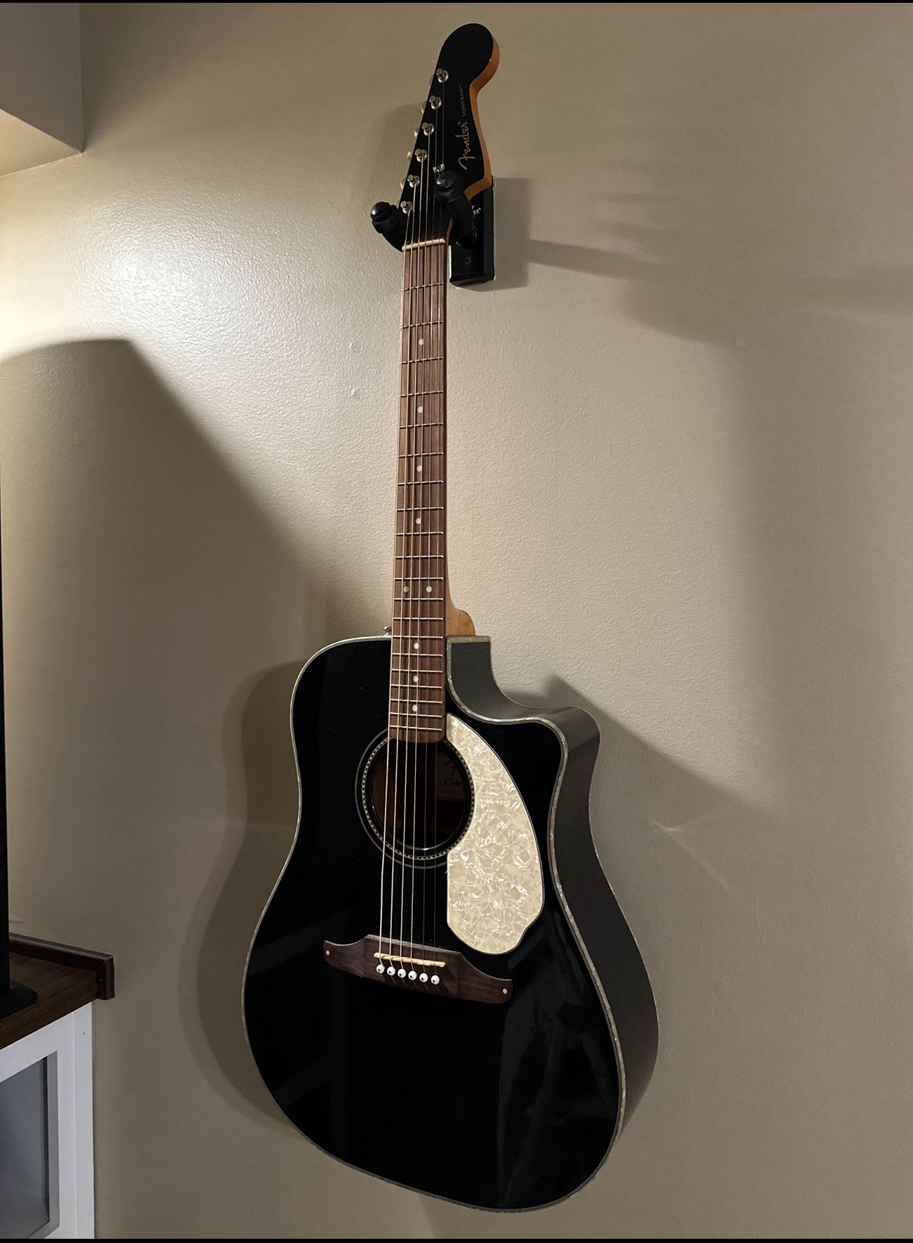 Fender Sonoran SCE Black Acoustic-Electric Guitar