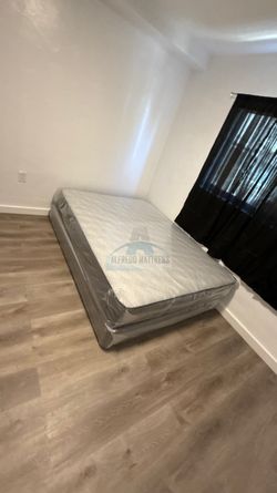 Queen mattress regular set with box spring ( 2pc brand new) NEW KING-QUEEN-FULL-TWIN SIZE SETS MATTRESS AND BOX SPRING 
