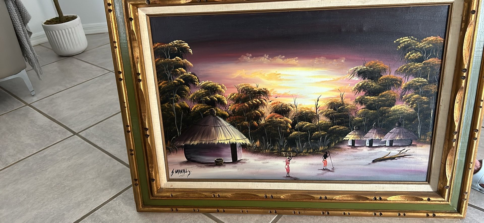 Oil Paint Frame Vintage