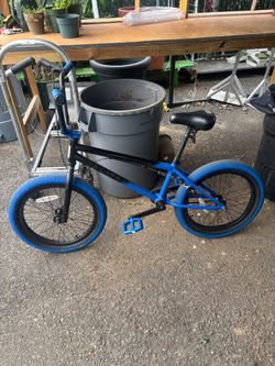 Blue BMX Bike