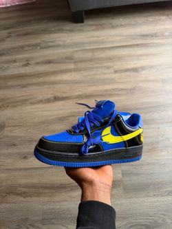 Nike Air Force 1 Low Blue Black Yellow Sneaker
