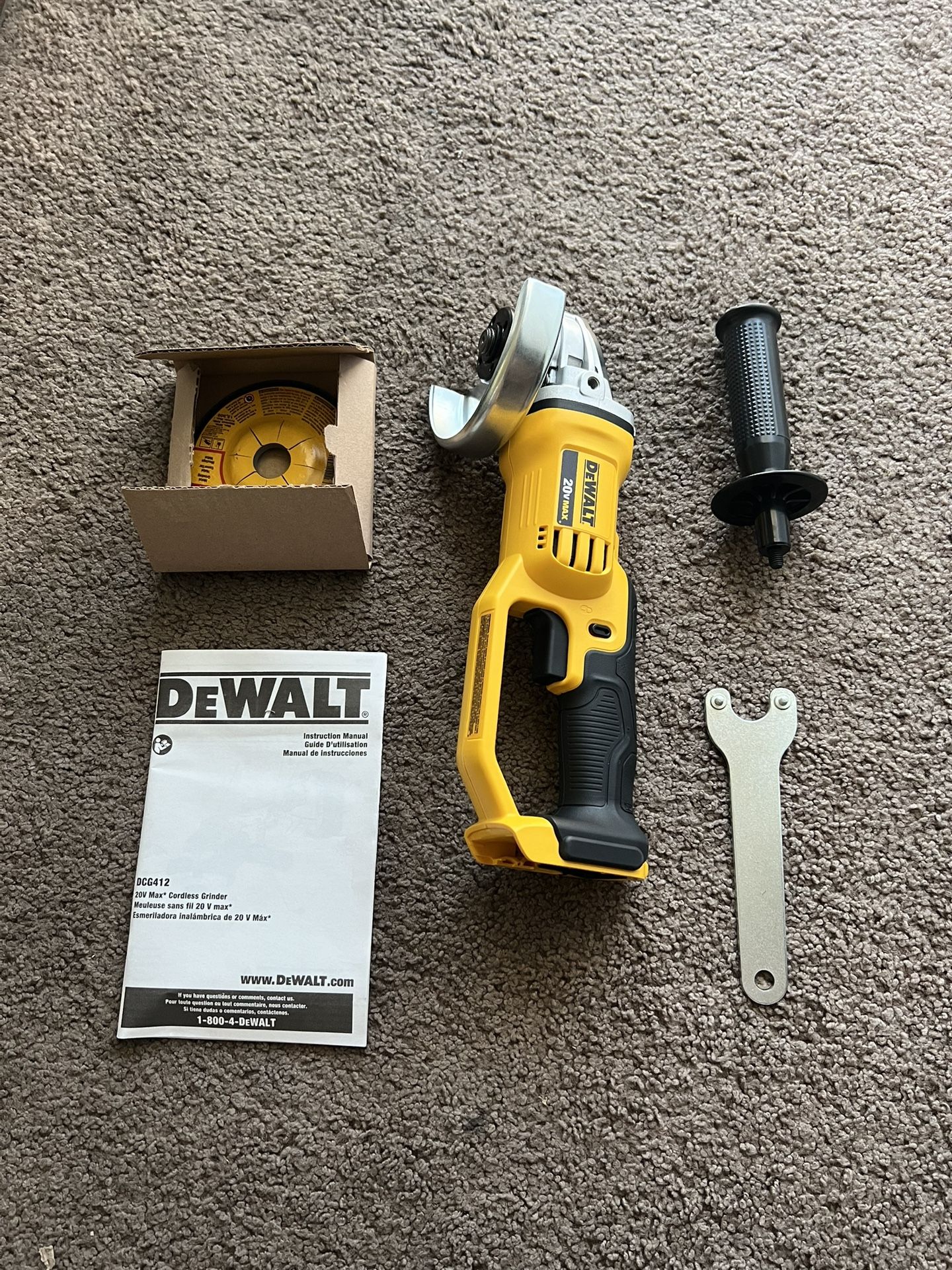 Dewalt Grinder DCG412B 20V MAX Lithium Ion 4-1/2” (Tool Only, Brand New)