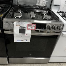 New Scratch & Dent GE 30inch. Slide-in 5-Burner In Gas Range Fingerprint-Resistant 
