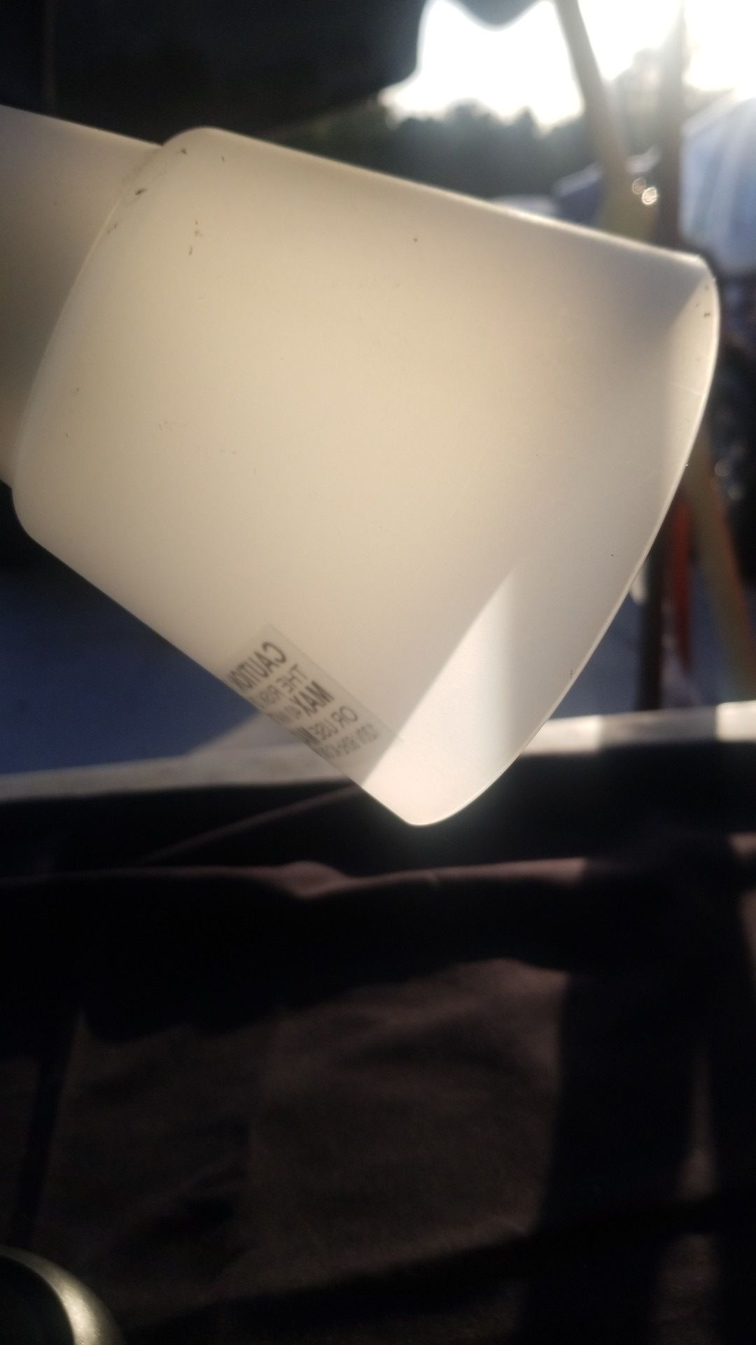 Desk lamp works thanks