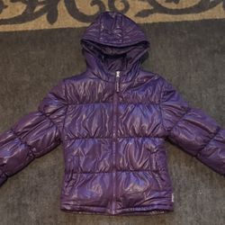 Coat, Winter, Purple, Size 14