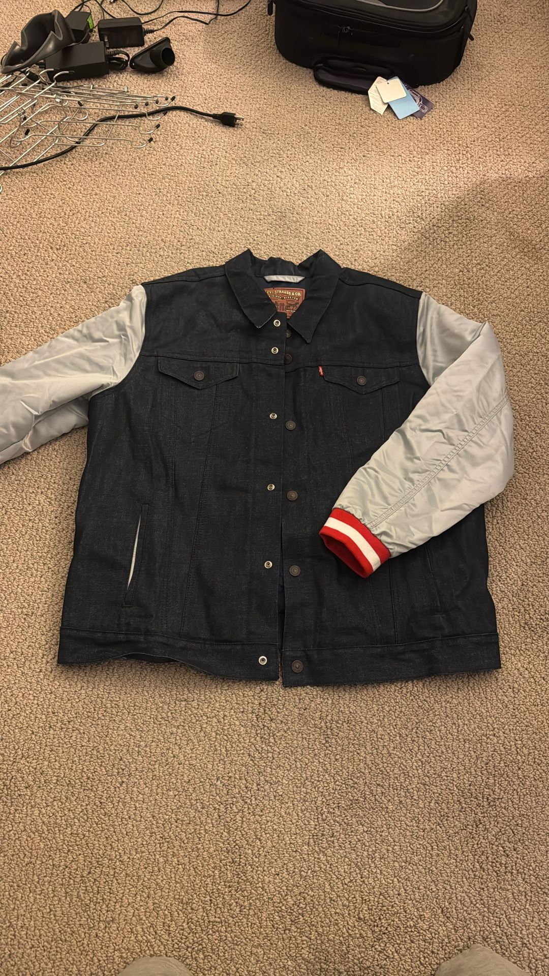 Levi’s Strauss NFL New England Patriots Jean Jacket Men’s XXL