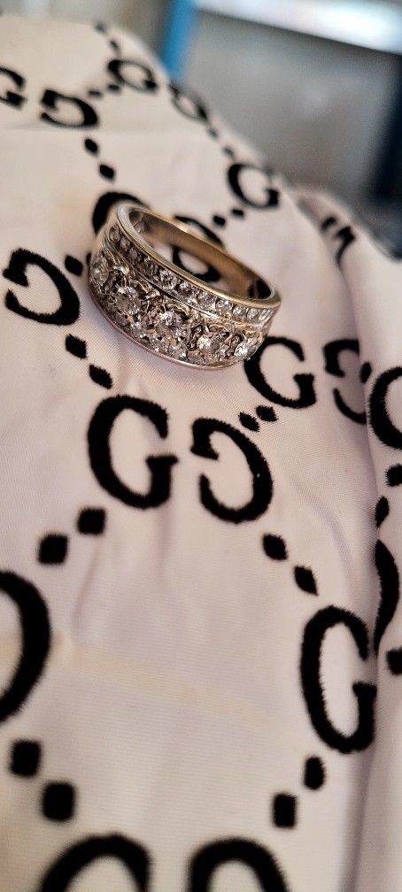 14k White Gold Zales Vvs Dimonds 10k Custom Star Ring