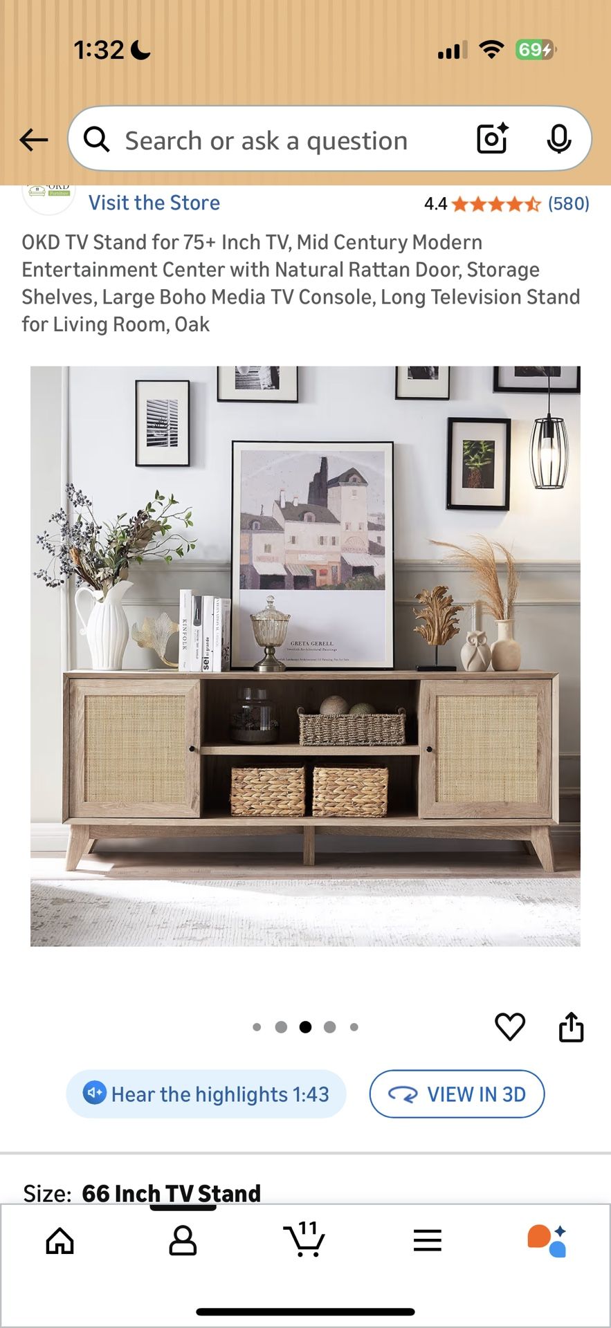 Brand New Media Stand In Box