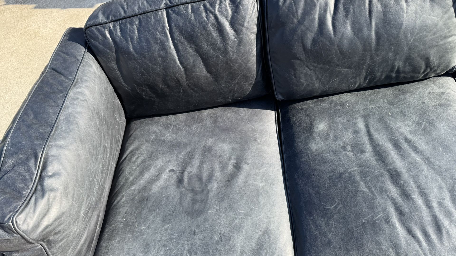 West Elm Black Sofa